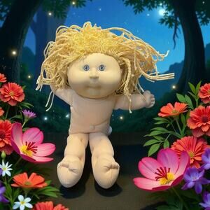 First Edition 1990 Cabbage Patch Kids Pretty Crimp 'N Curl Doll Hasbro Vintage